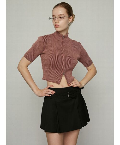 EMODA（エモダ）の「ダブルベルトプリーツスカート（スカート・レディース・グレー/ベージュ/ブラック・SMALL/MEDIUM）」の16枚目の写真