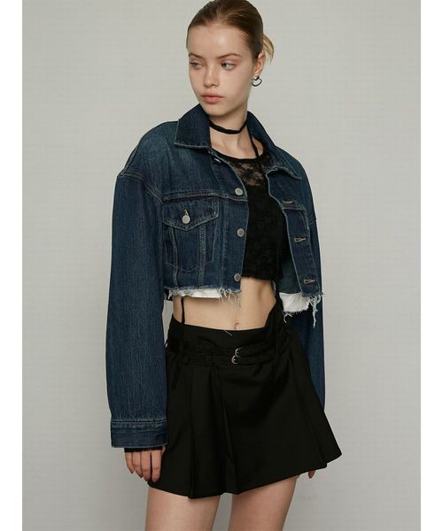 EMODA（エモダ）の「ダブルベルトプリーツスカート（スカート・レディース・グレー/ベージュ/ブラック・SMALL/MEDIUM）」の19枚目の写真