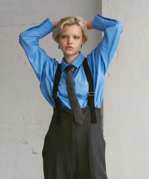 Happy John(ハッピージョン)の「basic core shirt/ベーシックコアシャツ(シャツ/ブラウス・レディース・ブルー/ブラック/ホワイト・FREE)」の13枚目の写真