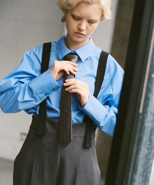 Happy John(ハッピージョン)の「basic core shirt/ベーシックコアシャツ(シャツ/ブラウス・レディース・ブルー/ブラック/ホワイト・FREE)」の16枚目の写真