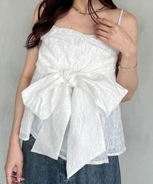 Heather | ジャガードリボンデザインキャミ　127431(キャミソール)