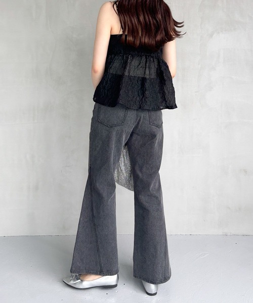 Heather(ヘザー)の「ジャガードリボンデザインキャミ 127431(キャミソール・レディース・ホワイト/ブラック/ブルー・FREE)」の16枚目の写真