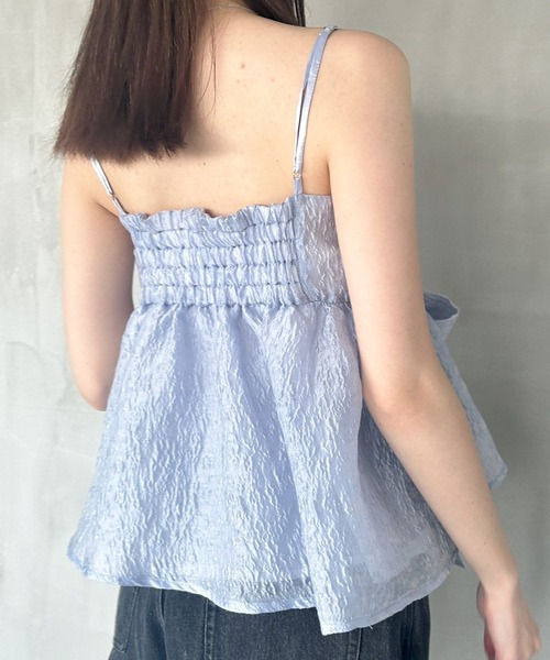 Heather(ヘザー)の「ジャガードリボンデザインキャミ 127431(キャミソール・レディース・ホワイト/ブラック/ブルー・FREE)」の20枚目の写真