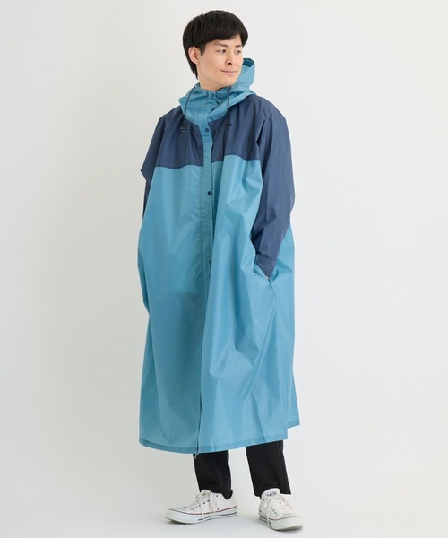 MOONBAT（ムーンバット）の「レインポンチョ バイカラー【自転車