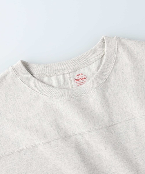 Healthknit(ヘルスニット)の「Healthknit(ヘルスニット)フットボールTシャツ(Tシャツ/カットソー・レディース・ホワイト/ブラック/キナリ・L/M)」の12枚目の写真