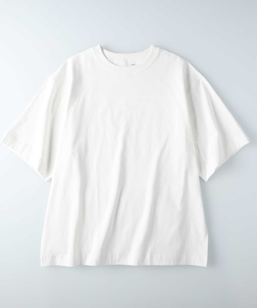 Healthknit(ヘルスニット)の「Healthknit(ヘルスニット)フットボールTシャツ(Tシャツ/カットソー・レディース・ホワイト/ブラック/キナリ・L/M)」の16枚目の写真