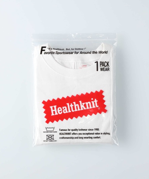 Healthknit(ヘルスニット)の「Healthknit(ヘルスニット)フットボールTシャツ(Tシャツ/カットソー・レディース・ホワイト/ブラック/キナリ・L/M)」の7枚目の写真