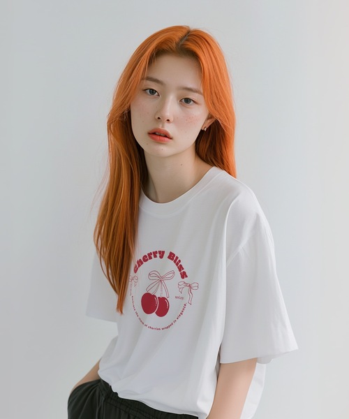 tシャツ urday / Cherry Bliss / Tシャツ レディース メンズ urday / Cherry Bliss / Tシャツ（Tシャツ/カットソー）｜MAMIAN