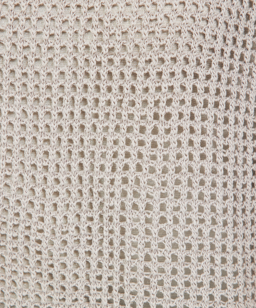 abahouse mavie（アバハウスマヴィ）の「メッシュサマーニットノースリプルオーバー/シアートップス/ベスト（ニット/セーター・レディース・ブラック/グレー/イエロー・フリー）」の8枚目の写真