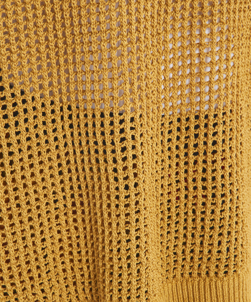 abahouse mavie（アバハウスマヴィ）の「メッシュサマーニットノースリプルオーバー/シアートップス/ベスト（ニット/セーター・レディース・ブラック/グレー/イエロー・フリー）」の15枚目の写真