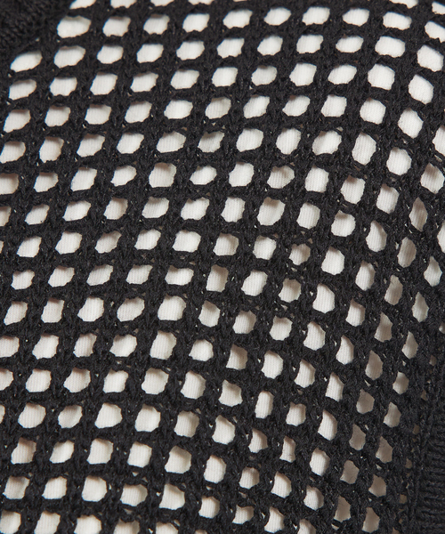 abahouse mavie（アバハウスマヴィ）の「メッシュサマーニットノースリプルオーバー/シアートップス/ベスト（ニット/セーター・レディース・ブラック/グレー/イエロー・フリー）」の22枚目の写真