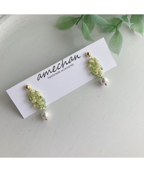 tone（トーン）の「【amechan】カラフル（ピアス）(MA)（ピアス（両耳用）・レディース・パープル/クリア/グリーン/ブルー/ピンク・FREE）」の2枚目の写真