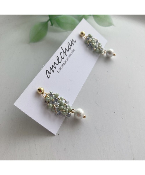tone（トーン）の「【amechan】カラフル（ピアス）(MA)（ピアス（両耳用）・レディース・パープル/クリア/グリーン/ブルー/ピンク・FREE）」の17枚目の写真
