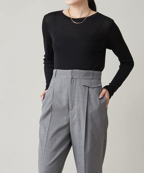 【セール】シアーウール混カットソー（Tシャツ/カットソー）｜Liesse（リエス）