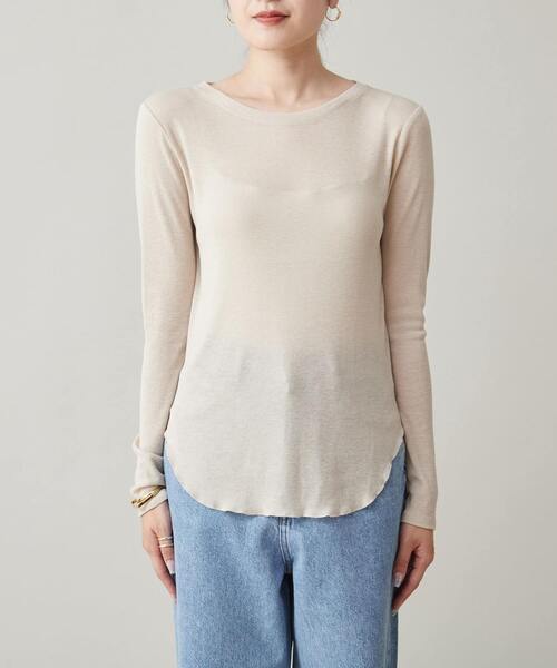 【セール】シアーウール混カットソー（Tシャツ/カットソー）｜Liesse（リエス）