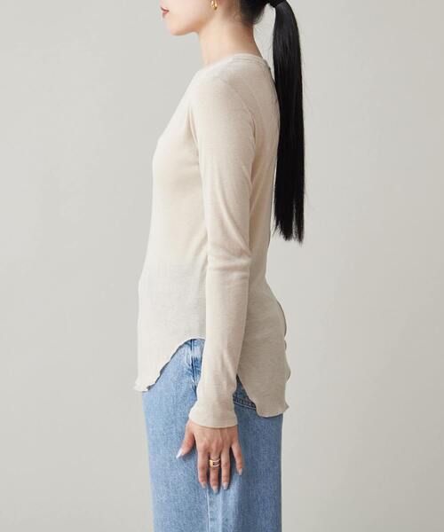 【セール】シアーウール混カットソー（Tシャツ/カットソー）｜Liesse（リエス）