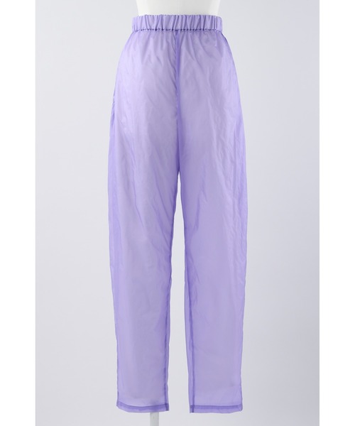 ENFOLD（エンフォルド）の「シースルータフタ Sheered TR（その他パンツ・レディース・ホワイト/ライトパープル・38/36）」の13枚目の写真