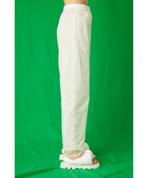 ENFOLD（エンフォルド）の「シースルータフタ Sheered TR（その他パンツ・レディース・ホワイト/ライトパープル・38/36）」の8枚目の写真