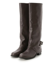 ロートルショーズ ロングブーツ ヒール シボレザー ブラウン 茶色 シューズ dzdx819356.jpg