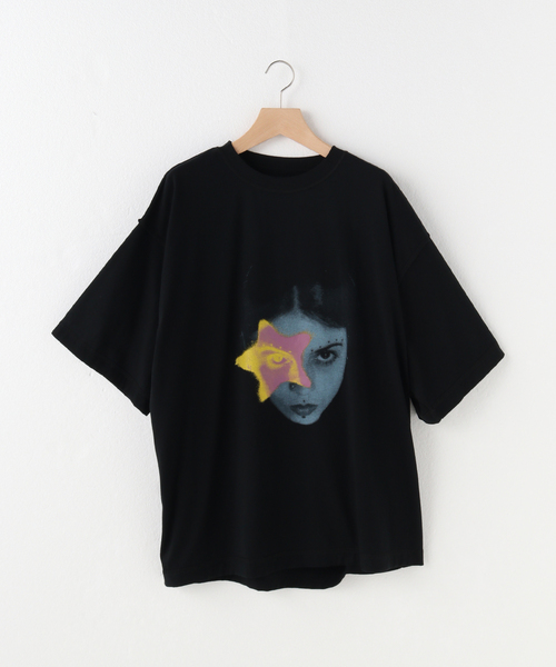 BAYCREW'S DEPO(ベイクルーズデポ)の「【LUKE VICIOUS / ルークヴィシャス】LUNA GAZE(Tシャツ/カットソー・メンズ・ブラック・FREE)」の1枚目の写真