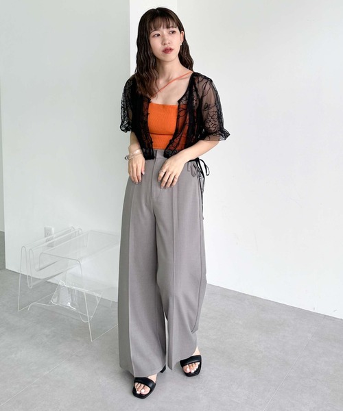 archives（アルシーヴ）の「刺繍チュールバルーンブラウス（シャツ/ブラウス・レディース・ブラック/ブラウン/アイボリー・MEDIUM）」の8枚目の写真