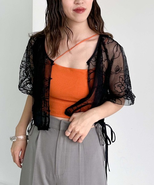 archives（アルシーヴ）の「刺繍チュールバルーンブラウス（シャツ/ブラウス・レディース・ブラック/ブラウン/アイボリー・MEDIUM）」の13枚目の写真