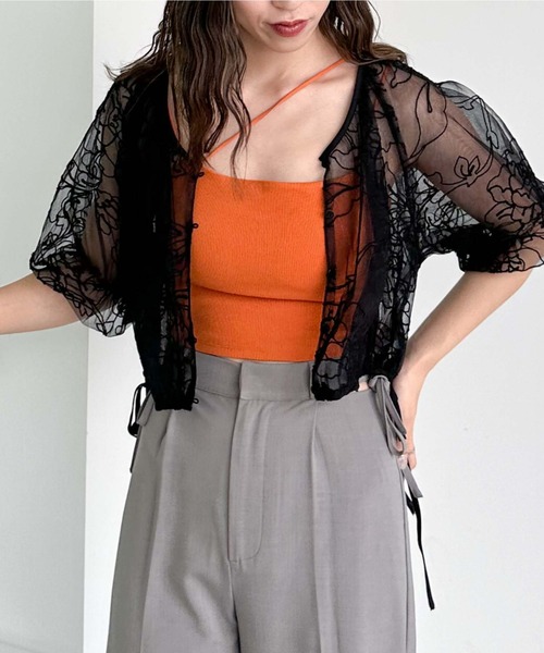 archives（アルシーヴ）の「刺繍チュールバルーンブラウス（シャツ/ブラウス・レディース・ブラック/ブラウン/アイボリー・MEDIUM）」の12枚目の写真