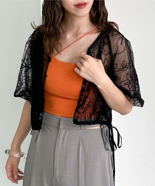 archives（アルシーヴ）の「刺繍チュールバルーンブラウス（シャツ/ブラウス・レディース・ブラック/ブラウン/アイボリー・MEDIUM）」の10枚目の写真