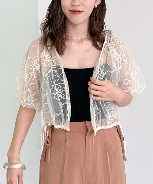 archives（アルシーヴ）の「刺繍チュールバルーンブラウス（シャツ/ブラウス・レディース・ブラック/ブラウン/アイボリー・MEDIUM）」の21枚目の写真