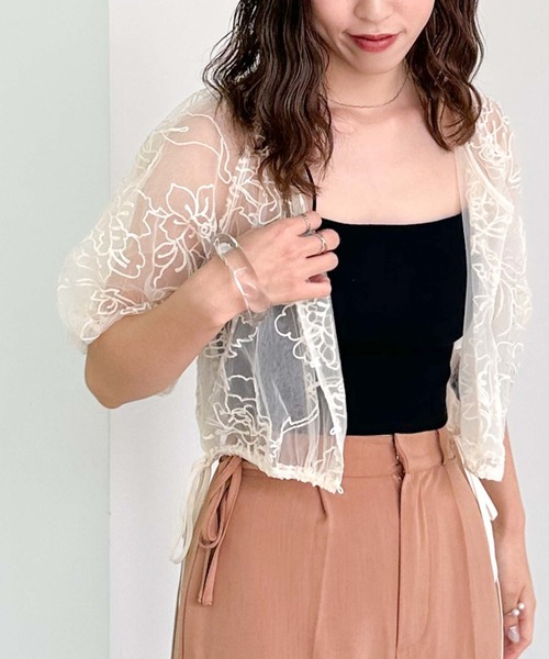 archives（アルシーヴ）の「刺繍チュールバルーンブラウス（シャツ/ブラウス・レディース・ブラック/ブラウン/アイボリー・MEDIUM）」の18枚目の写真