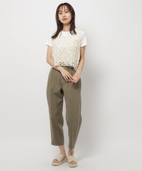 niko and...（ニコアンド）の「フラワーシフォンプルオーバー（その他トップス・レディース・アイボリー/ブラック/グレー・FREE）」の11枚目の写真