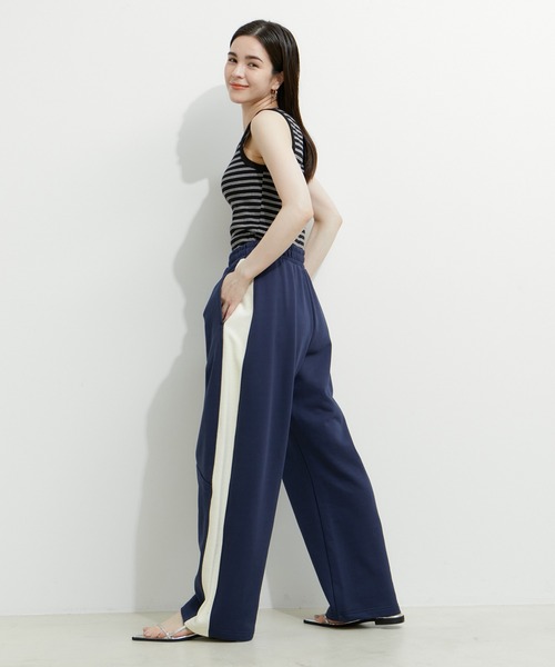 le cercle ADAM ET ROPE'(ルセルクルアダムエロペ)の「【セットアップ対応】スウェットカーブパンツ(スウェットパンツ・レディース・イエロー/ブラック/ブルー系その他2・FREE)」の18枚目の写真