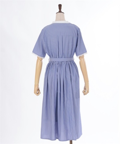 axes femme（アクシーズファム）の「フレンチマリンストライプワンピース（ワンピース・レディース・ホワイト/ブルー/グレー・FREE）」の10枚目の写真