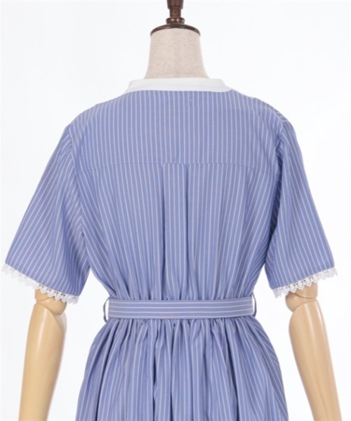 axes femme（アクシーズファム）の「フレンチマリンストライプワンピース（ワンピース・レディース・ホワイト/ブルー/グレー・FREE）」の7枚目の写真