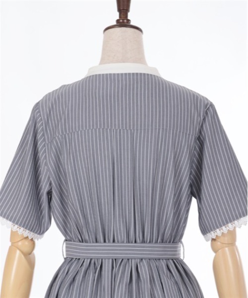 axes femme（アクシーズファム）の「フレンチマリンストライプワンピース（ワンピース・レディース・ホワイト/ブルー/グレー・FREE）」の19枚目の写真