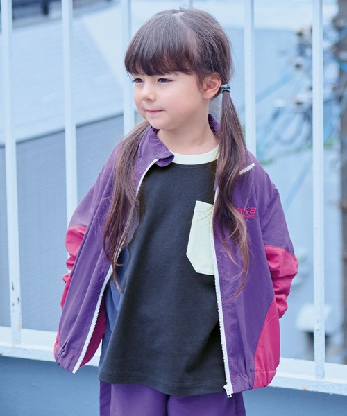 Life Support Products（ライフサポートプロダクツ）の「配色ポケットロンTee（Tシャツ/カットソー・キッズ・チャコール/マスタード/グリーン系その他/ブラウン/ホワイト系その他/オフホワイト/ブルー/ブラック系その他・80/90/95/100/110/120/130/140/150）」の5枚目の写真