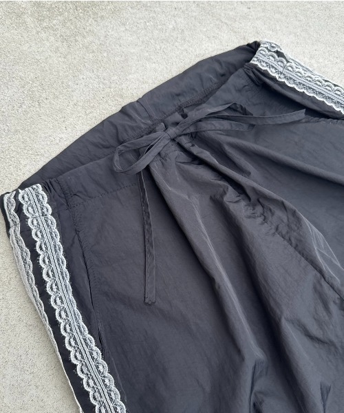 nemne store（ネンネストア）の「《Delfy》レース切り替えナイロンパンツ（その他パンツ・レディース・ブラック・フリー）」の10枚目の写真