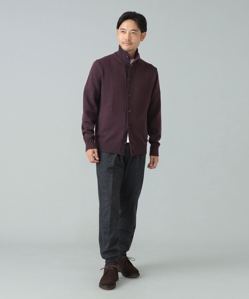 ZANONE / CHIOTO 5ゲージ スタンドカラー カーディガン（カーディガン