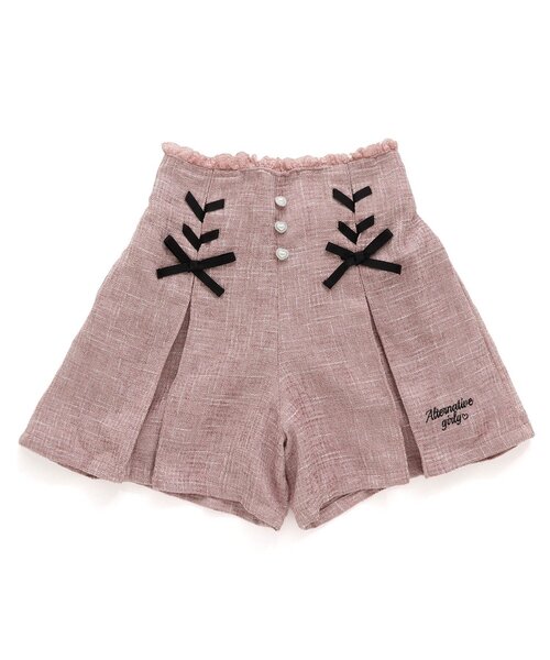 algy(アルジー)の「ツイードショーパン(その他パンツ・キッズ・ピンク/オフホワイト/ブラック・XX-SMALL/X-SMALL/MEDIUM/SMALL)」の3枚目の写真