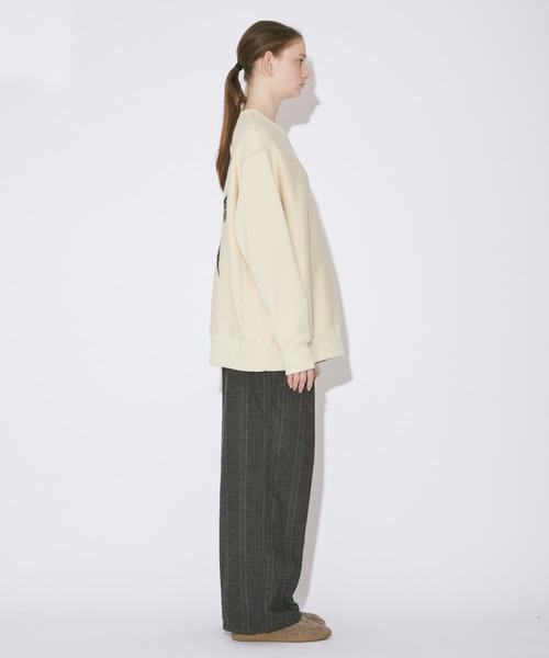 beautiful people(ビューティフルピープル)の「spain pima Wface parakeet pullover(スウェット・レディース・ブラック/アイボリー・40/38/36)」の8枚目の写真