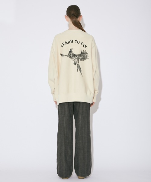 beautiful people(ビューティフルピープル)の「spain pima Wface parakeet pullover(スウェット・レディース・ブラック/アイボリー・40/38/36)」の9枚目の写真