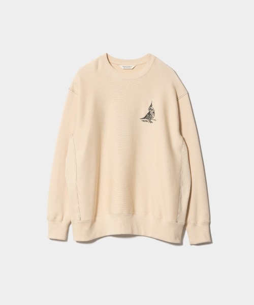 beautiful people(ビューティフルピープル)の「spain pima Wface parakeet pullover(スウェット・レディース・ブラック/アイボリー・40/38/36)」の3枚目の写真