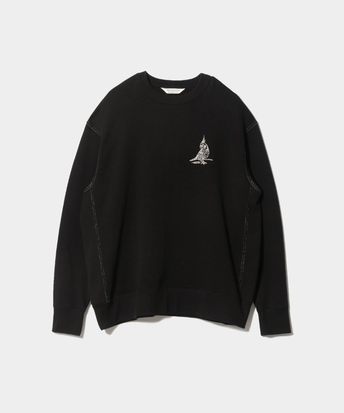 beautiful people(ビューティフルピープル)の「spain pima Wface parakeet pullover(スウェット・レディース・ブラック/アイボリー・40/38/36)」の5枚目の写真