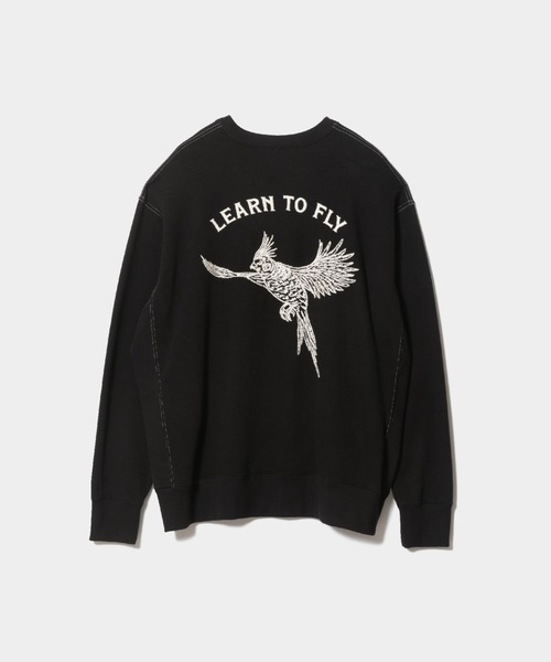 beautiful people(ビューティフルピープル)の「spain pima Wface parakeet pullover(スウェット・レディース・ブラック/アイボリー・40/38/36)」の6枚目の写真