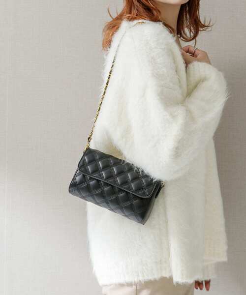 URBAN RESEARCH ROSSO WOMEN(アーバンリサーチ ロッソ)の「キルティングチェーンショルダーバッグ(ショルダーバッグ・レディース・ピンク/ブラック・-)」の2枚目の写真