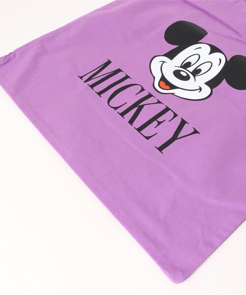 Disney(ディズニー)の「Disney Mickey Mouse トートバッグ(トートバッグ・レディース・パープル/アイボリー・FREE)」の4枚目の写真