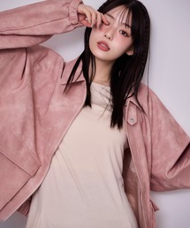 新商品Seemi. by NICE CLAUPピンクのレザージャケット 新商品Seemi. by NICE CLAUPピンクのレザージャケット