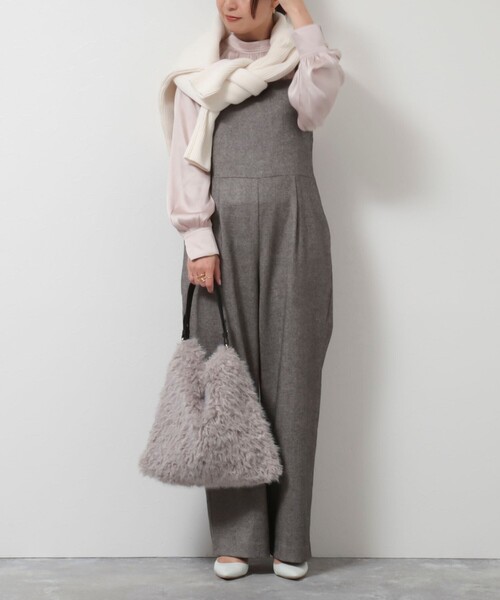 NOLLEY’S（ノーリーズ）の「フェイクファーワンショルダーバッグ（ショルダーバッグ・レディース・オフホワイト/グレー・FREE）」の8枚目の写真