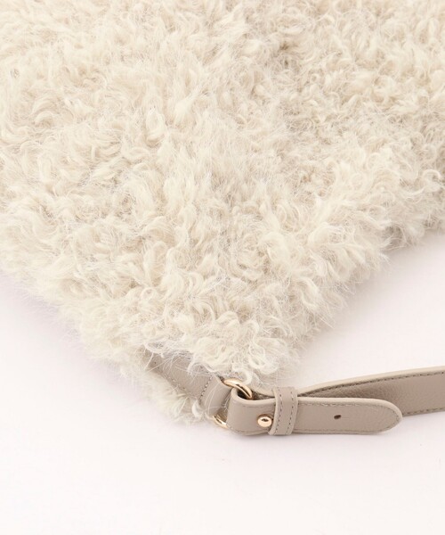 NOLLEY’S（ノーリーズ）の「フェイクファーワンショルダーバッグ（ショルダーバッグ・レディース・オフホワイト/グレー・FREE）」の18枚目の写真