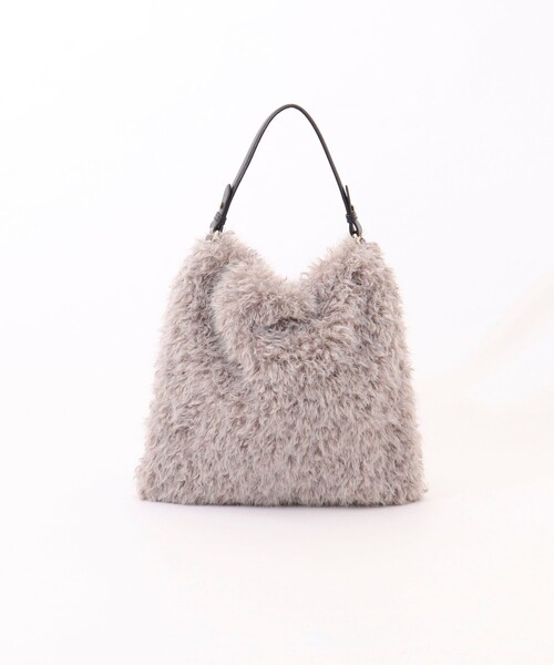 NOLLEY’S（ノーリーズ）の「フェイクファーワンショルダーバッグ（ショルダーバッグ・レディース・オフホワイト/グレー・FREE）」の20枚目の写真